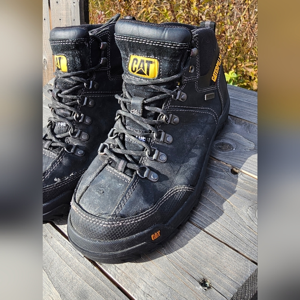 CAT Men's Threshold 6 In Steel Toe Steel Plate Waterproof Work Boots